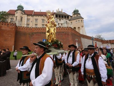 Kraków - figurka Matki Bożej królowej Podhala